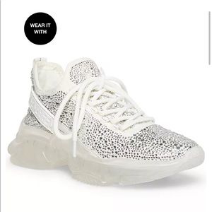 Steve Madden
Women's Maxima Rhinestone-Trim Trainer Sneakers